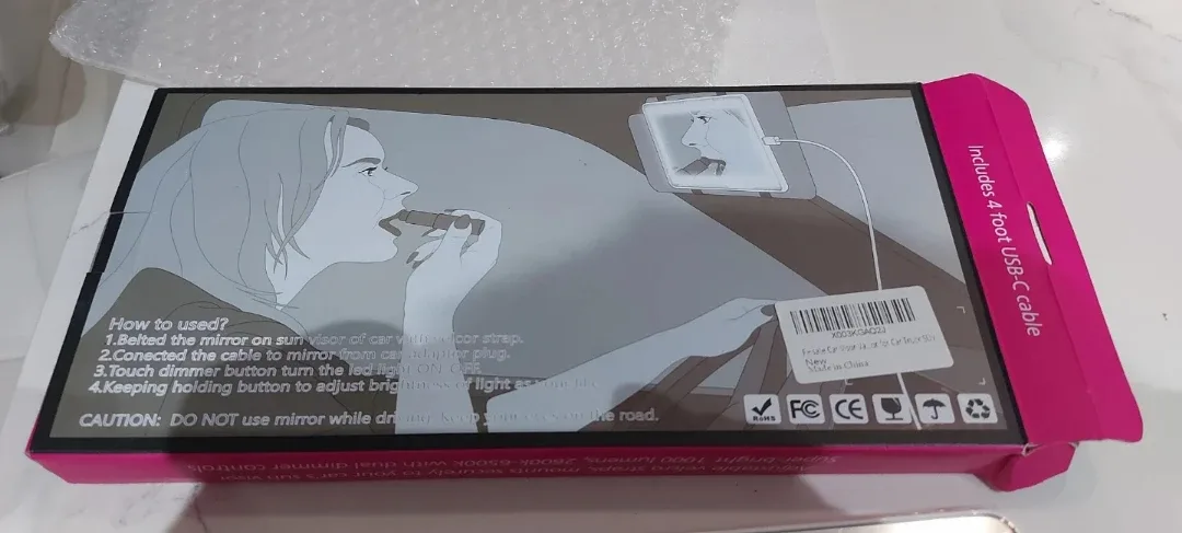 LED Light Mirror - Visor Vanity Mirror image indicator(2)