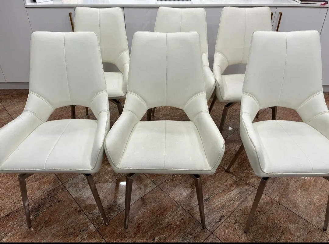 6 swivel chairs