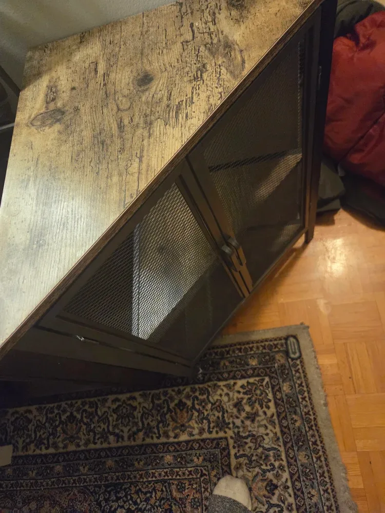 Corner Cabinet with Metal Mesh Doors image indicator(2)