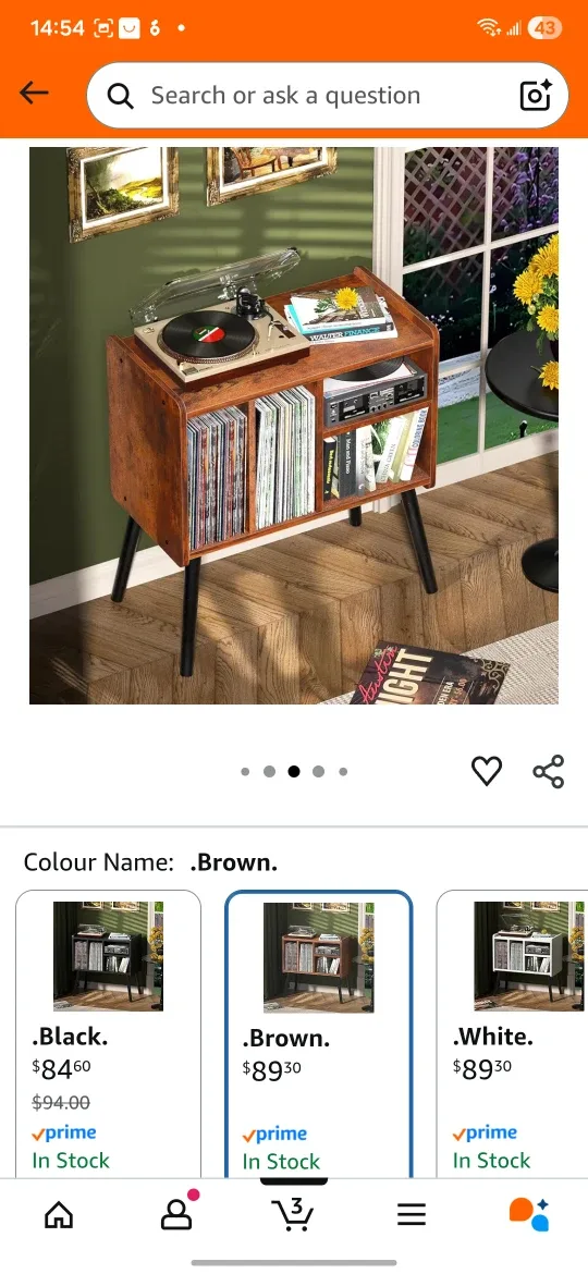 Brown Record Player Table image indicator(5)