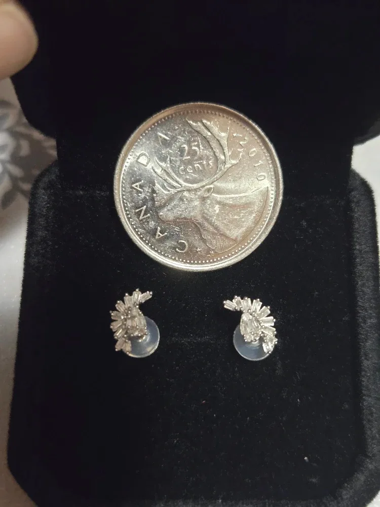 Real Diamond 18K Gold Earrings image indicator(4)