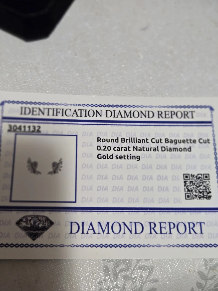 Real Diamond 18K Gold Earrings - photo 5