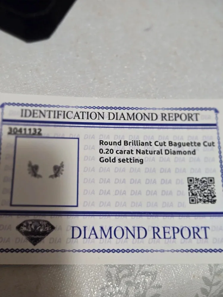 Real Diamond 18K Gold Earrings image indicator(5)
