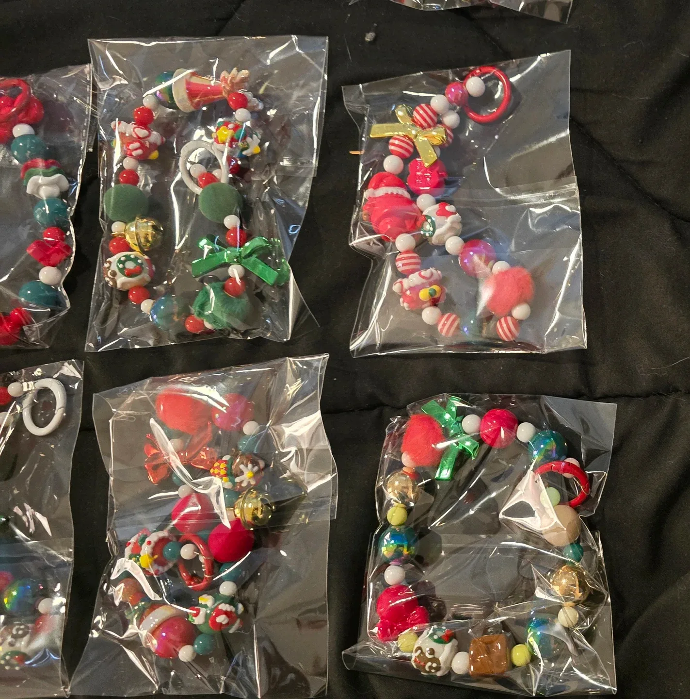 Christmas Beaded Decorative Phone Clips/Keychains image indicator(6)