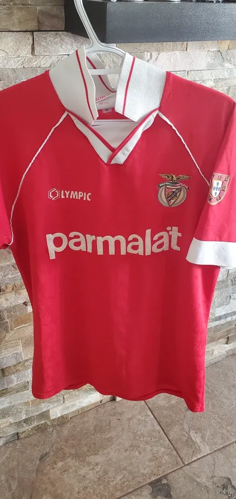 Olympic Benfica Parmalat Jersey - Size M