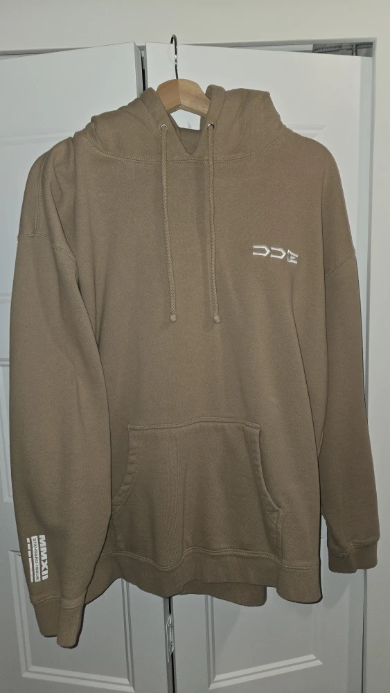 Daily Driven Exotics Beige Hoodie with Logo
