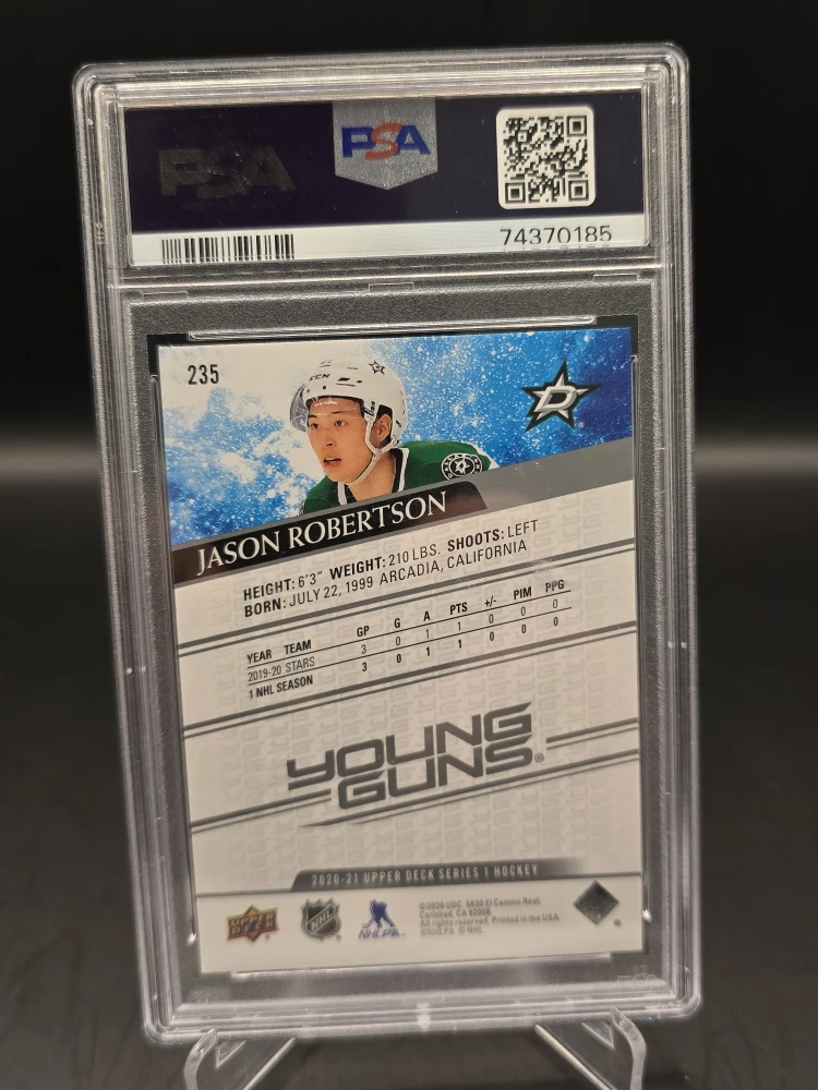 Jason Robertson 2020 Upper Deck Young Guns Hockey Card - photo 2