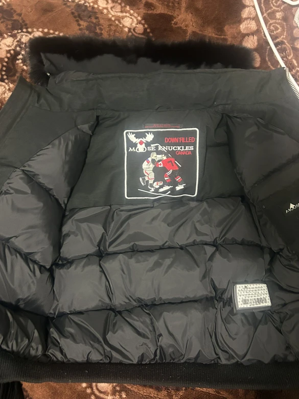 Moose Knuckles Down Filled Black Jacket - photo 2