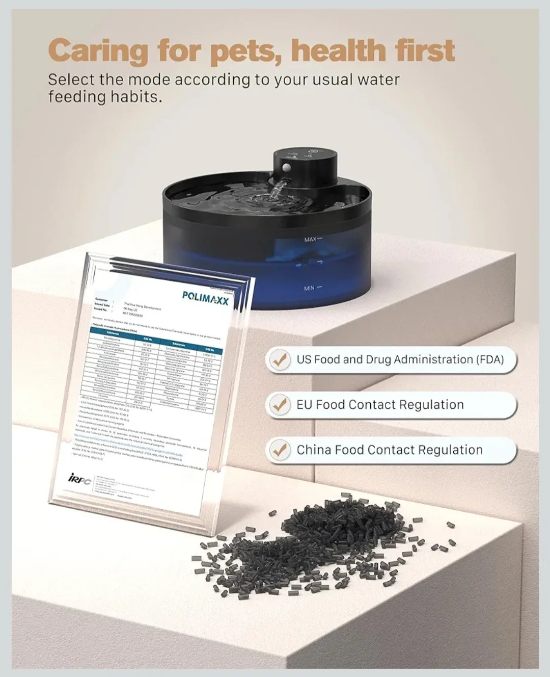 Wireless Cat Water Fountain: Pet Water Fountain Motion - 4200.. image indicator(8)