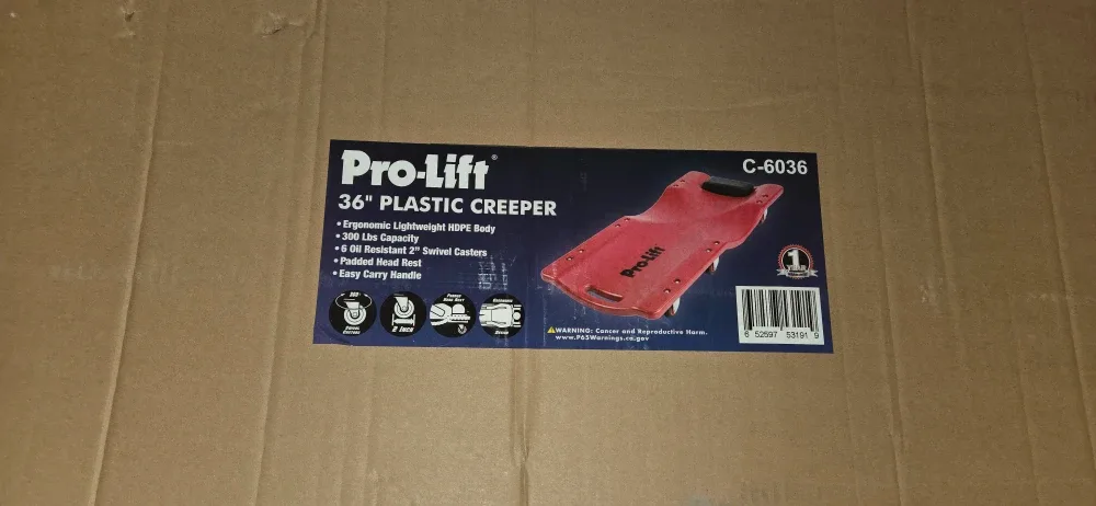 Pro-Lift 36" Plastic Creeper - New in Box