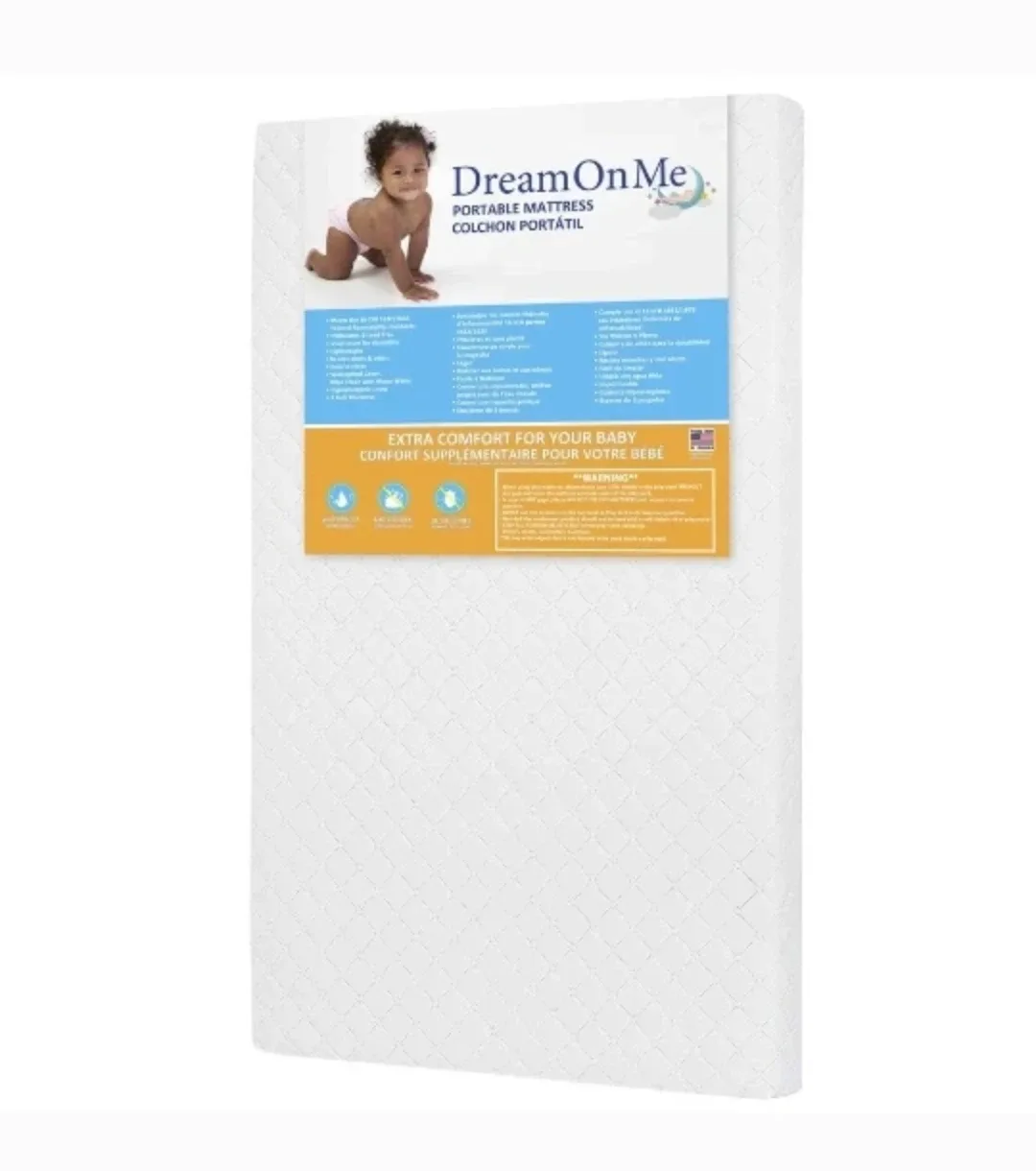 Dream On Me Portable/Mini Crib Mattress - New image indicator(2)