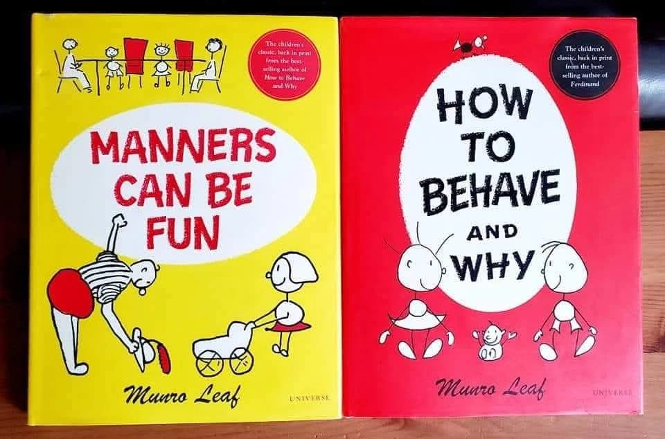Hardcover books about manners & behavior
