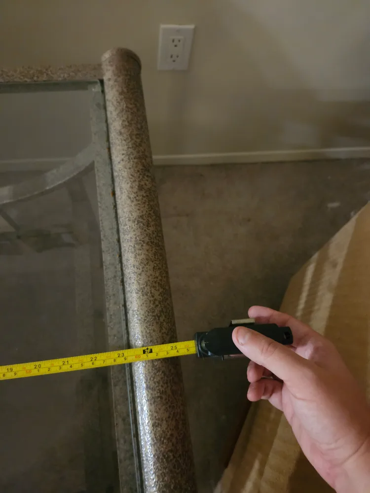 Glass Top End Table - 25"x25" Square image indicator(2)