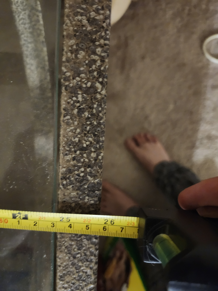 Glass Top End Table - 25"x25" Square - photo 3