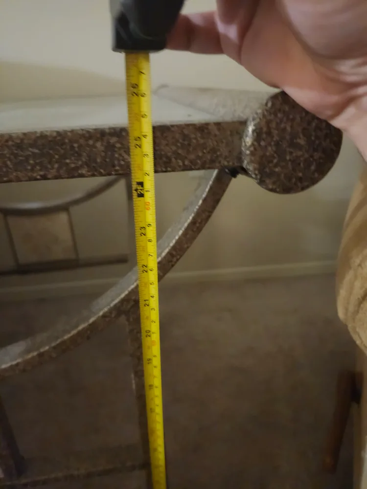 Glass Top End Table - 25"x25" Square image indicator(4)