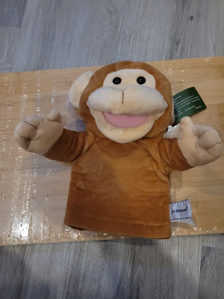 Lemaloya Monkey Hand Puppet - New with Tags!