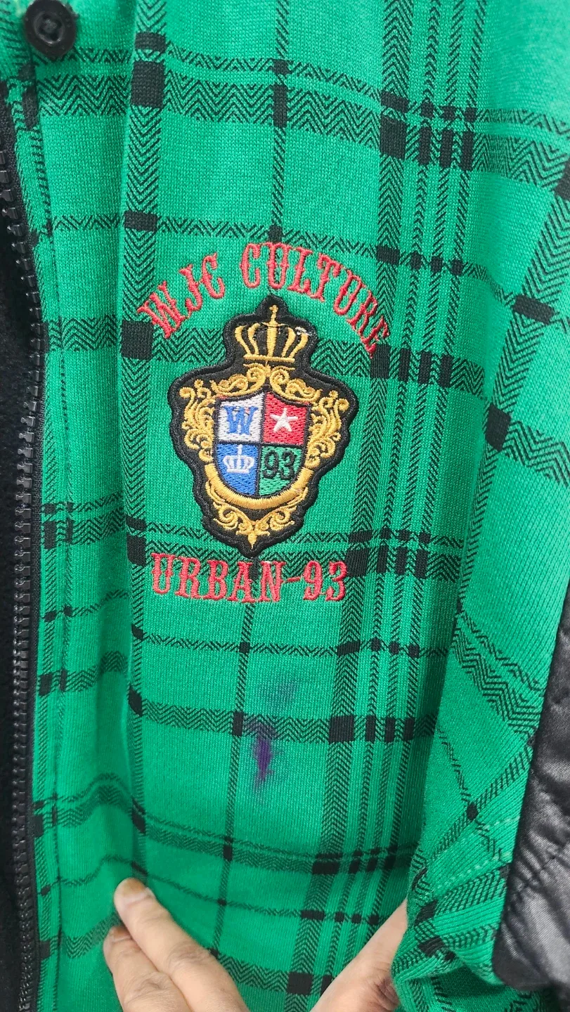 Waves Urban Youth Green Plaid Jacket Size 38 image indicator(4)