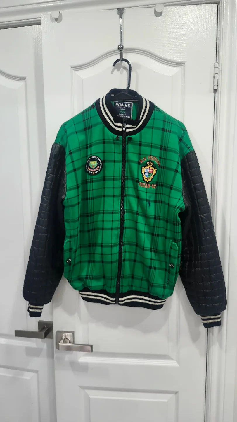 Waves Urban Youth Green Plaid Jacket Size 38 image indicator(7)