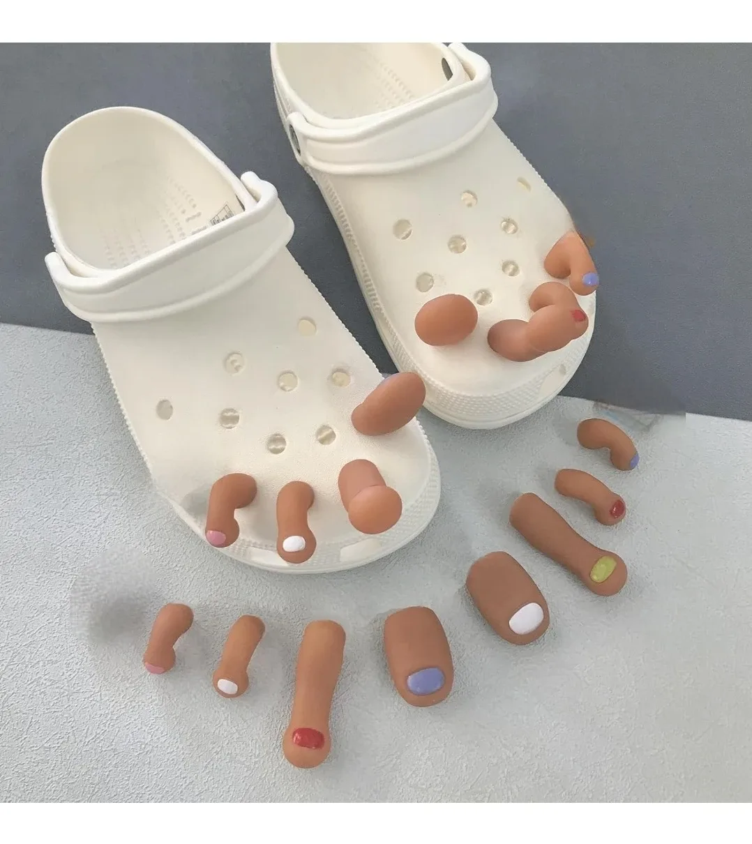 Funny Toe Shoe Charms image indicator(3)