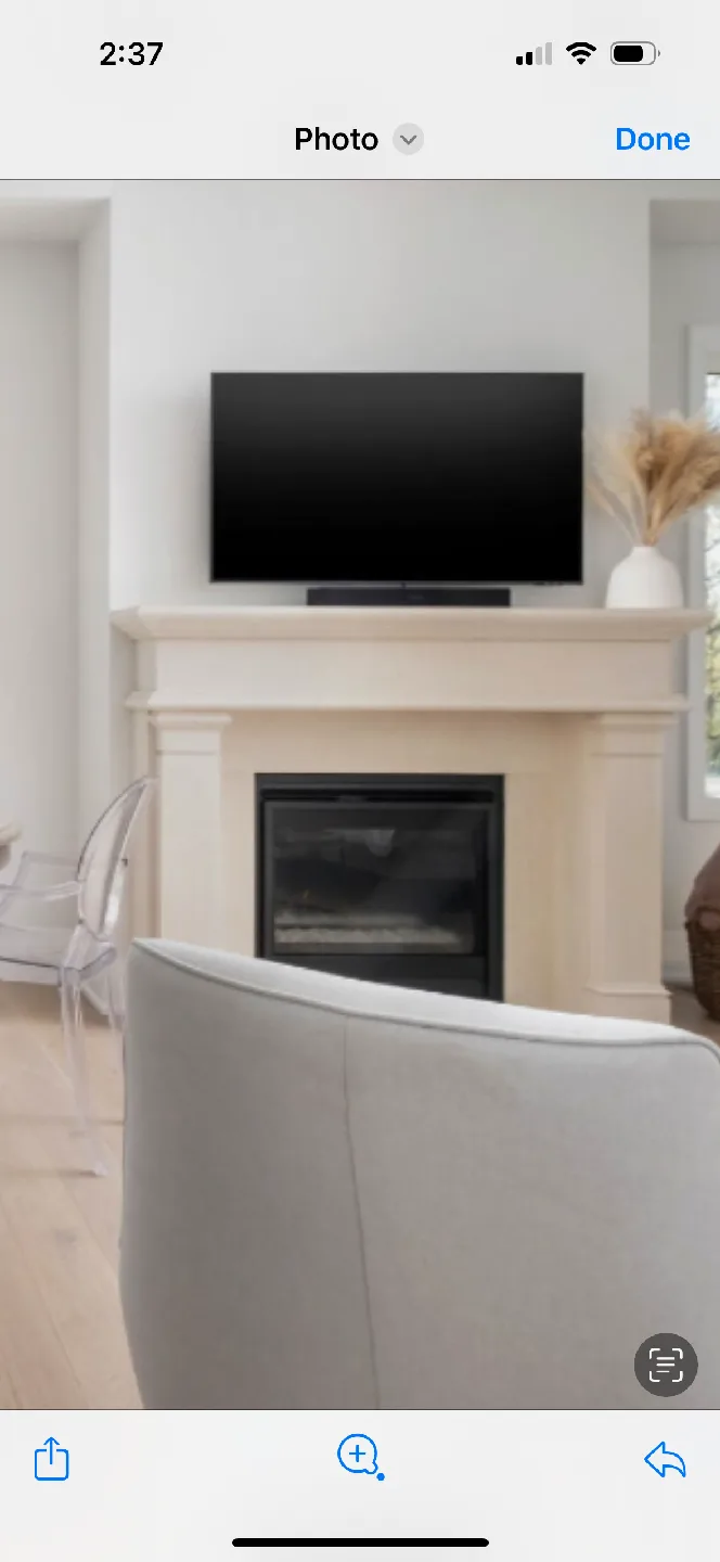 Elegant Limestone Fireplace Mantel. image indicator(3)