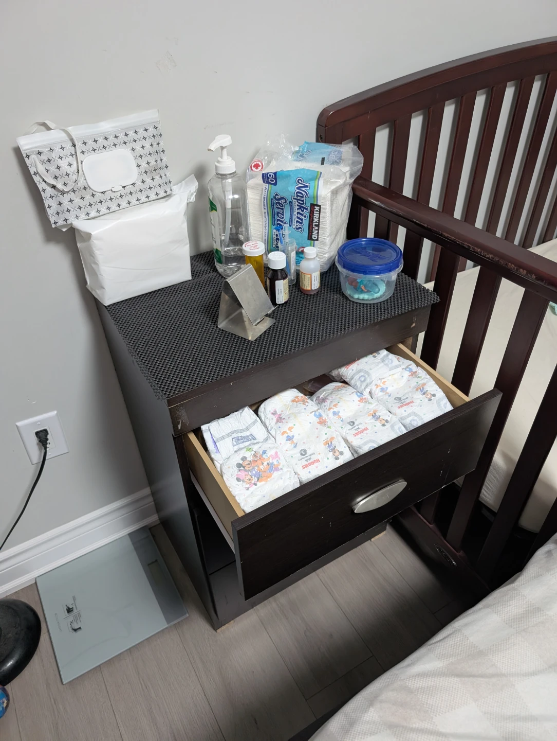 Dark Brown 3-Drawer Dresser - photo 2