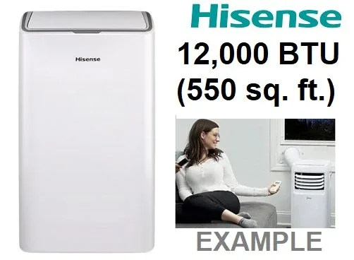 Hisense Smart Portable AC SUPPORT with wifi options - 12,000 BTU thumbnail