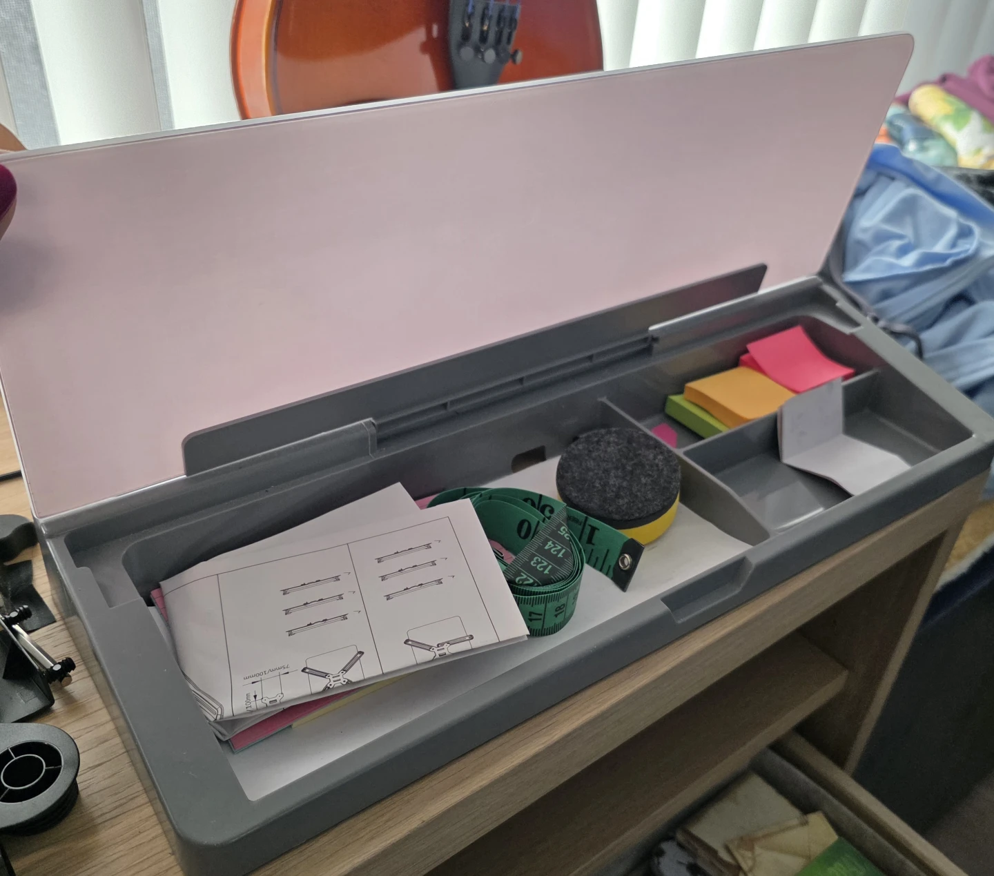 White chalkboard with storage - photo 4