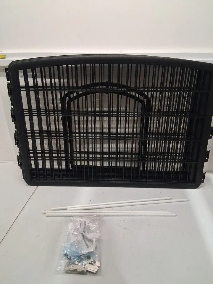 4-Panel Pet Playpen with Door - 35.2" X 35.2" X 23.6" image indicator(3)