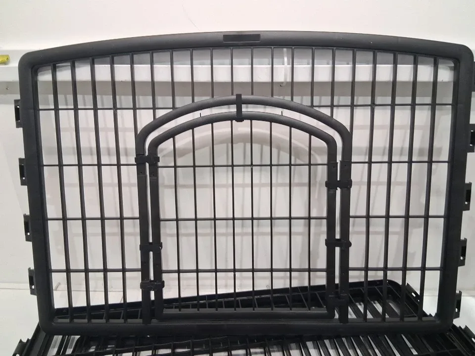 4-Panel Pet Playpen with Door - 35.2" X 35.2" X 23.6" image indicator(4)