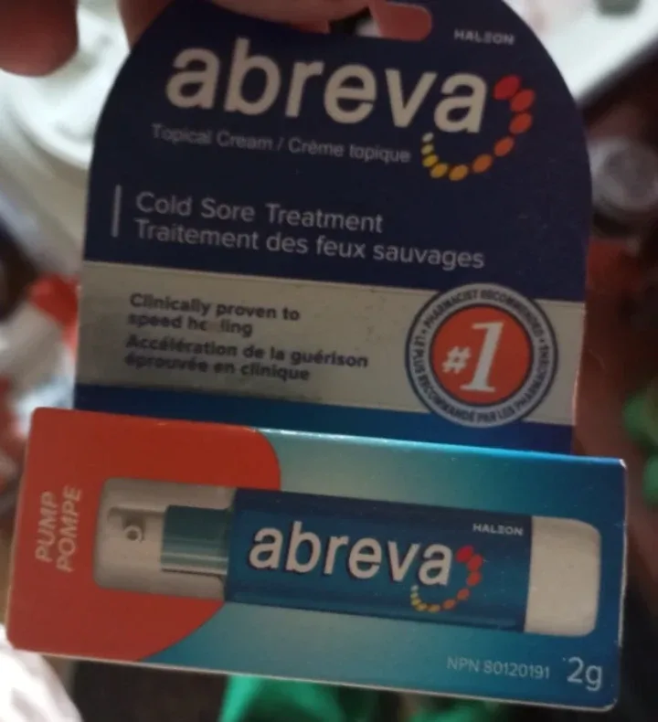 New Abreva Cold Sore Treatment Topical Cream 2g