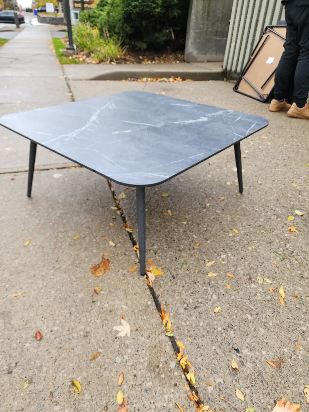 Square Marble-look Coffee Table image indicator(4)