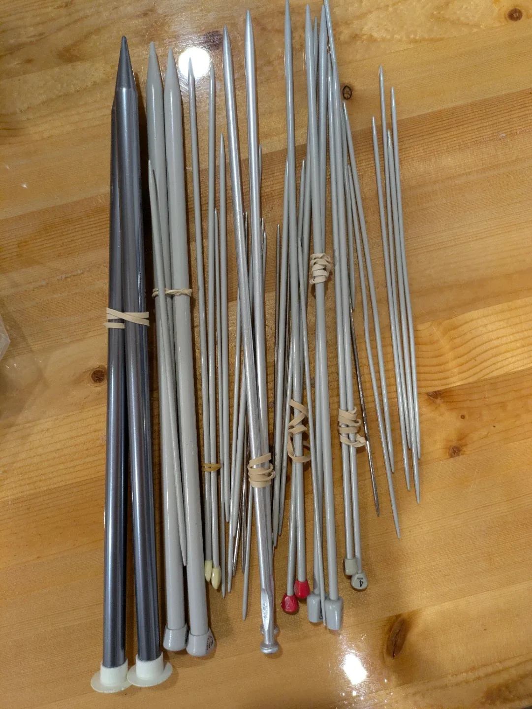 Knitting Needle Lot - Assorted Sizes