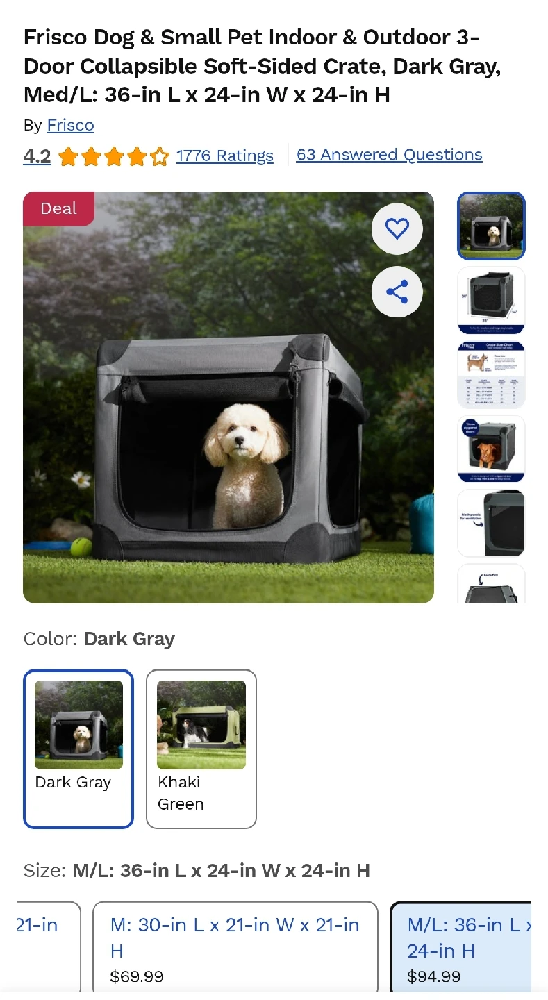 Collapsable Dog Crate