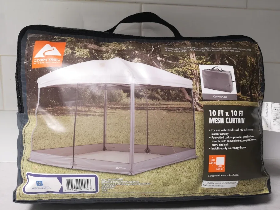 Ozark Trail 10 ft x 10 ft Mesh Curtain