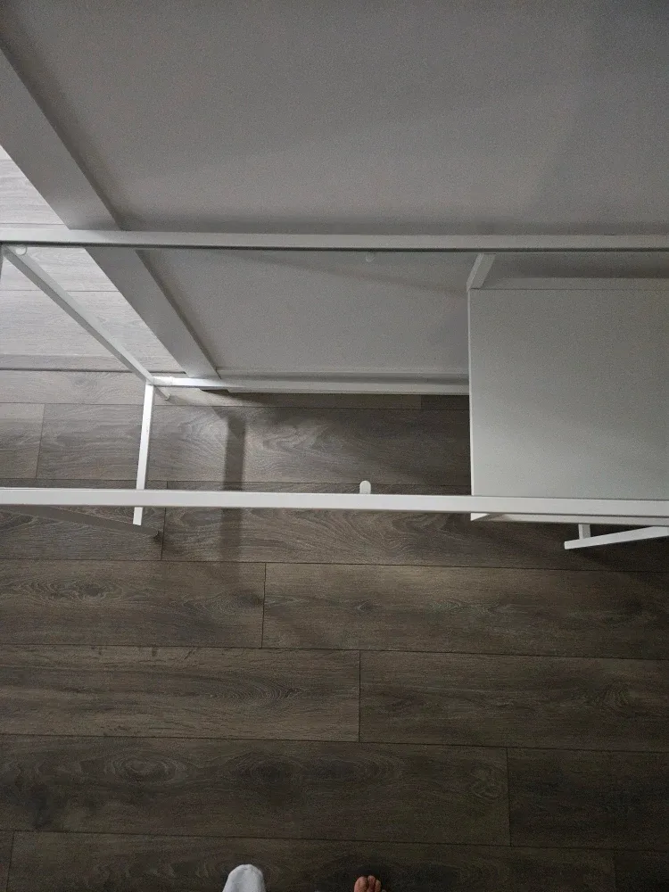 White Metal & Glass Desk image indicator(2)