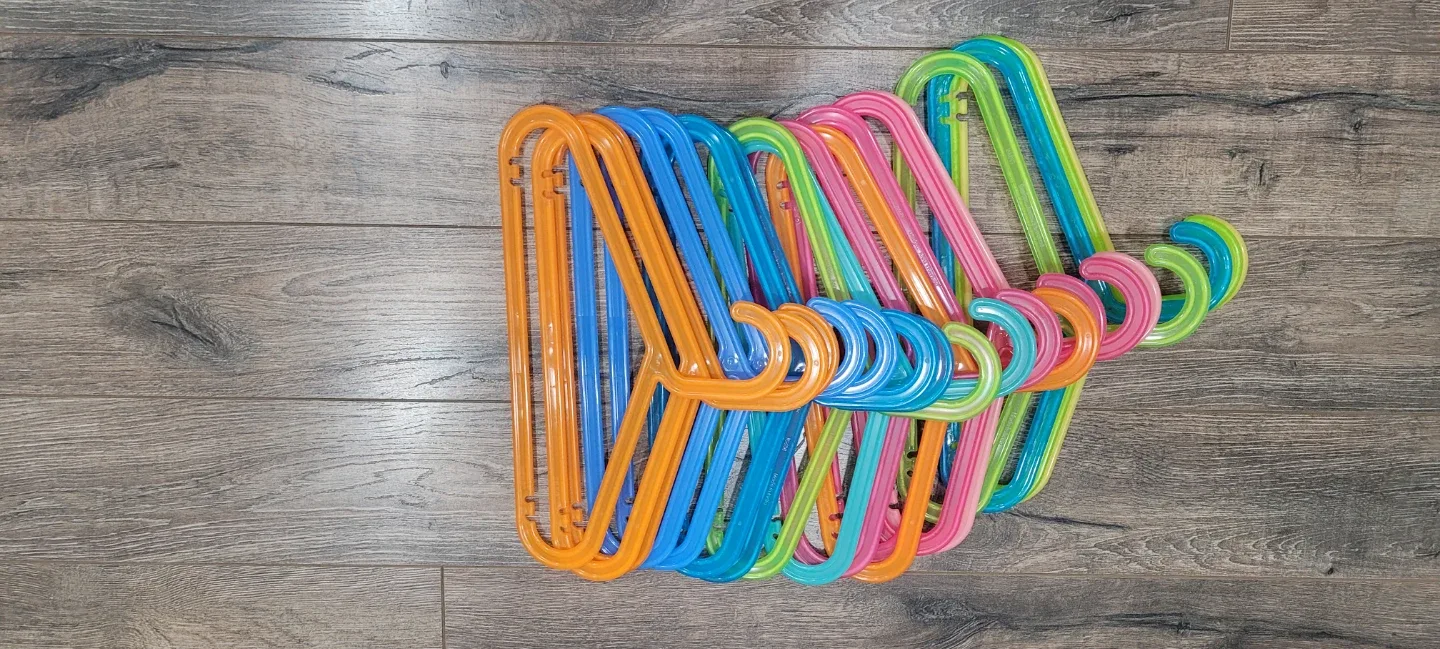 Ikea Colorful Plastic Clothes Hangers - Lot of 18 thumbnail