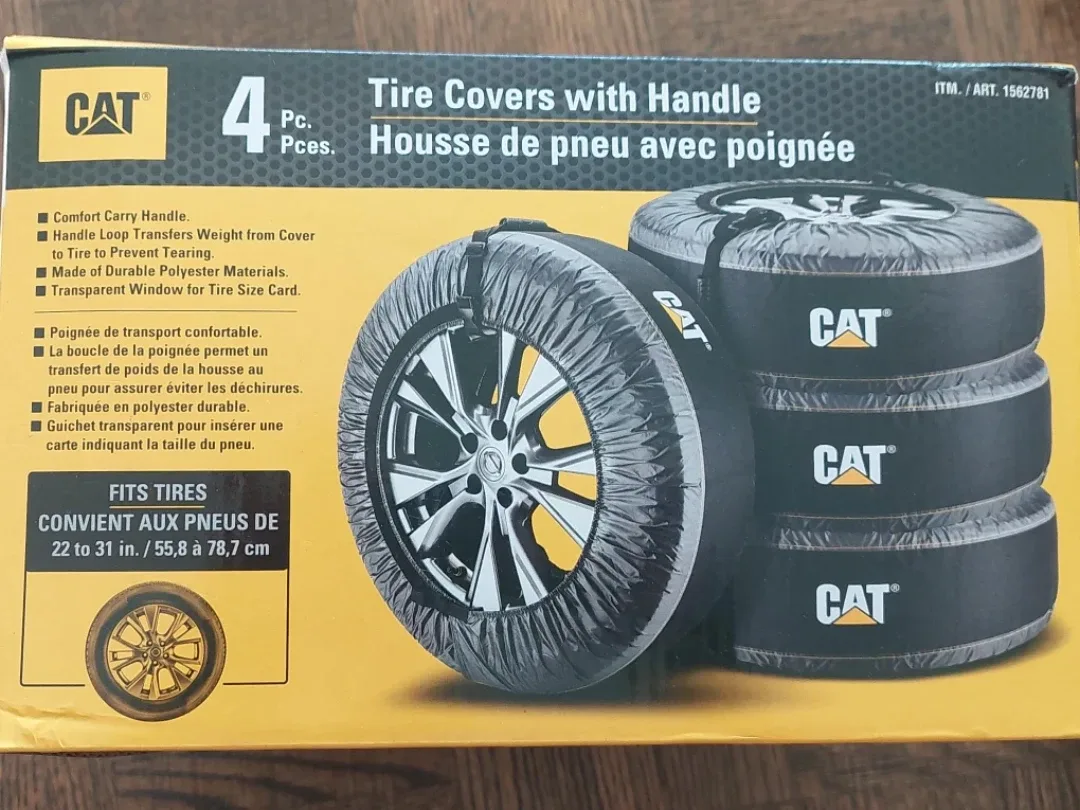 CAT Tire Covers with Handle (Fits 22-31 in)