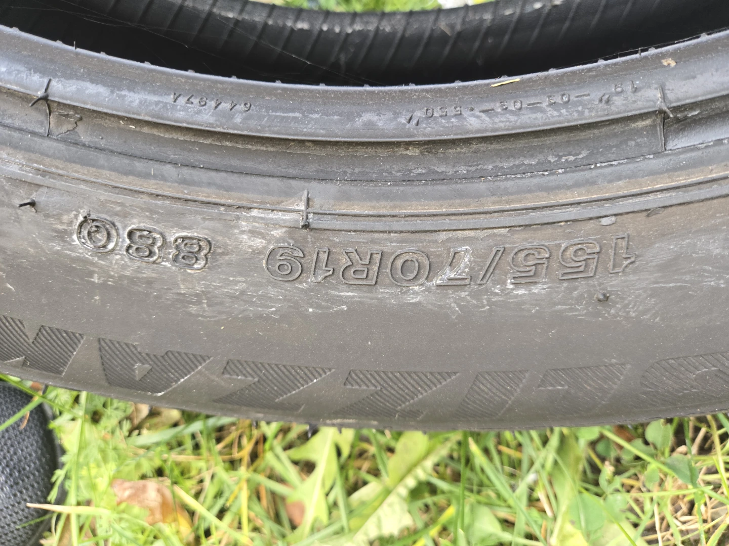 Bridgestone 19" Tire - 155/70R19 - photo 2