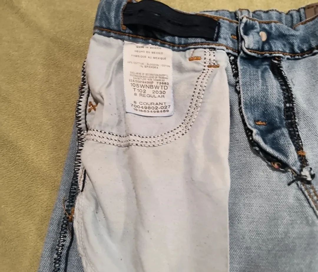 Wrangler girl's Classic Straight Jeans, Size 8 image indicator(5)