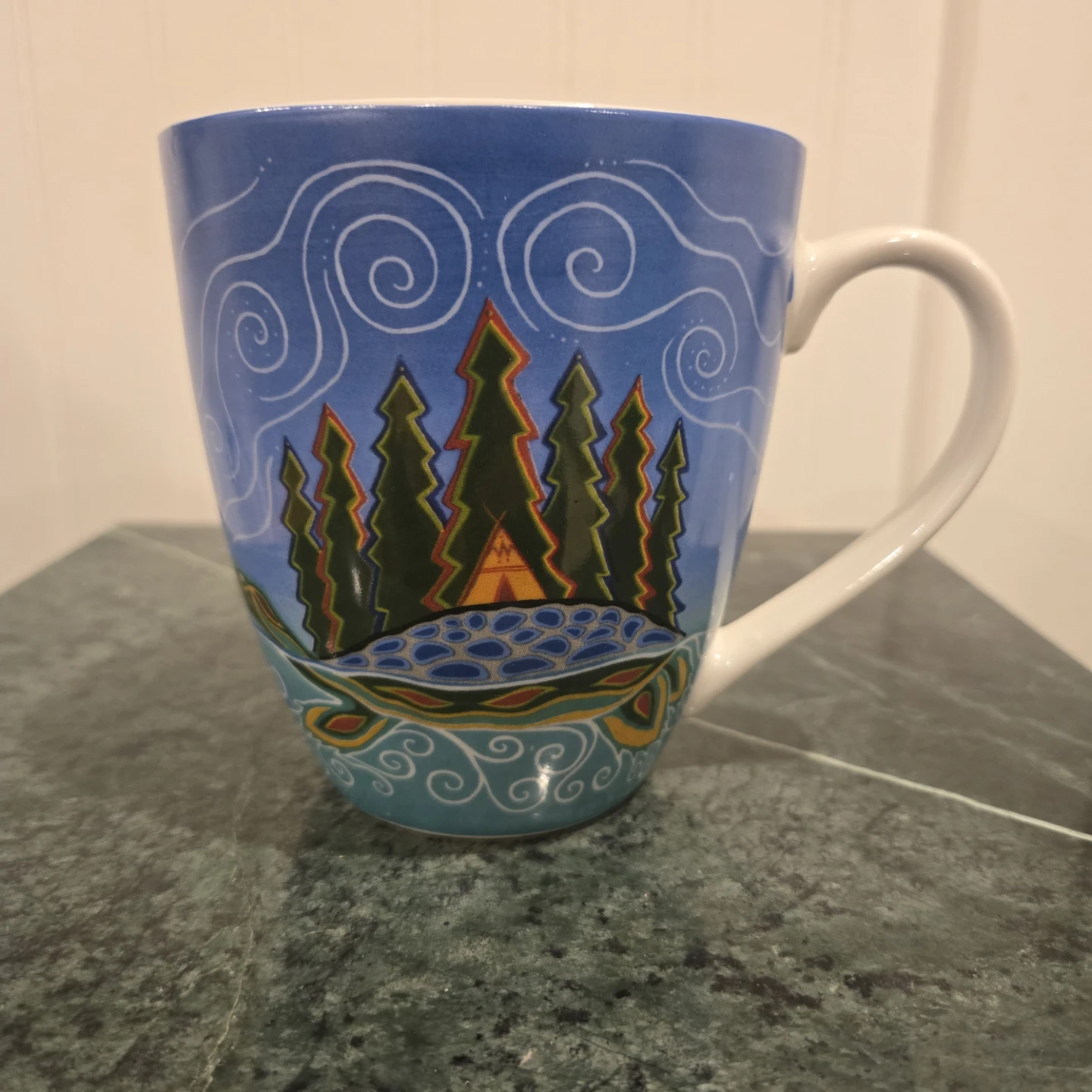Turtle Island Mug by Patrick Hunter
