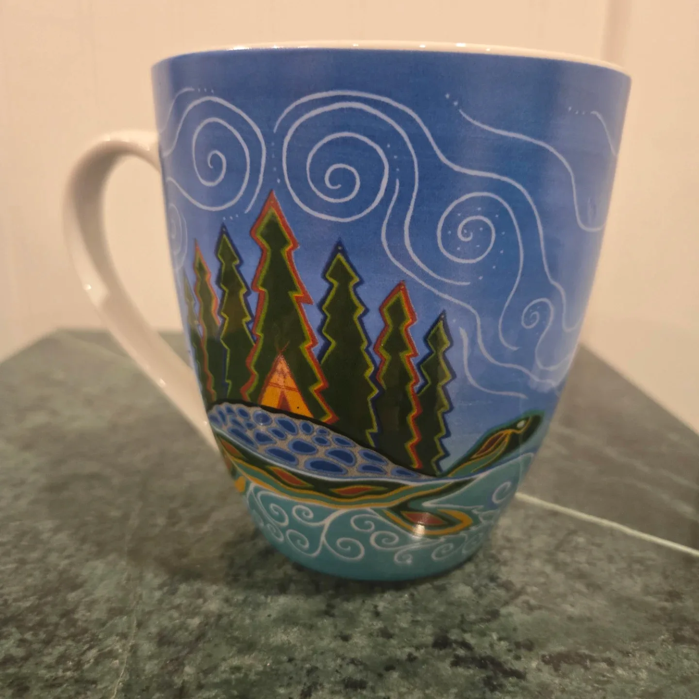 Turtle Island Mug by Patrick Hunter image indicator(2)