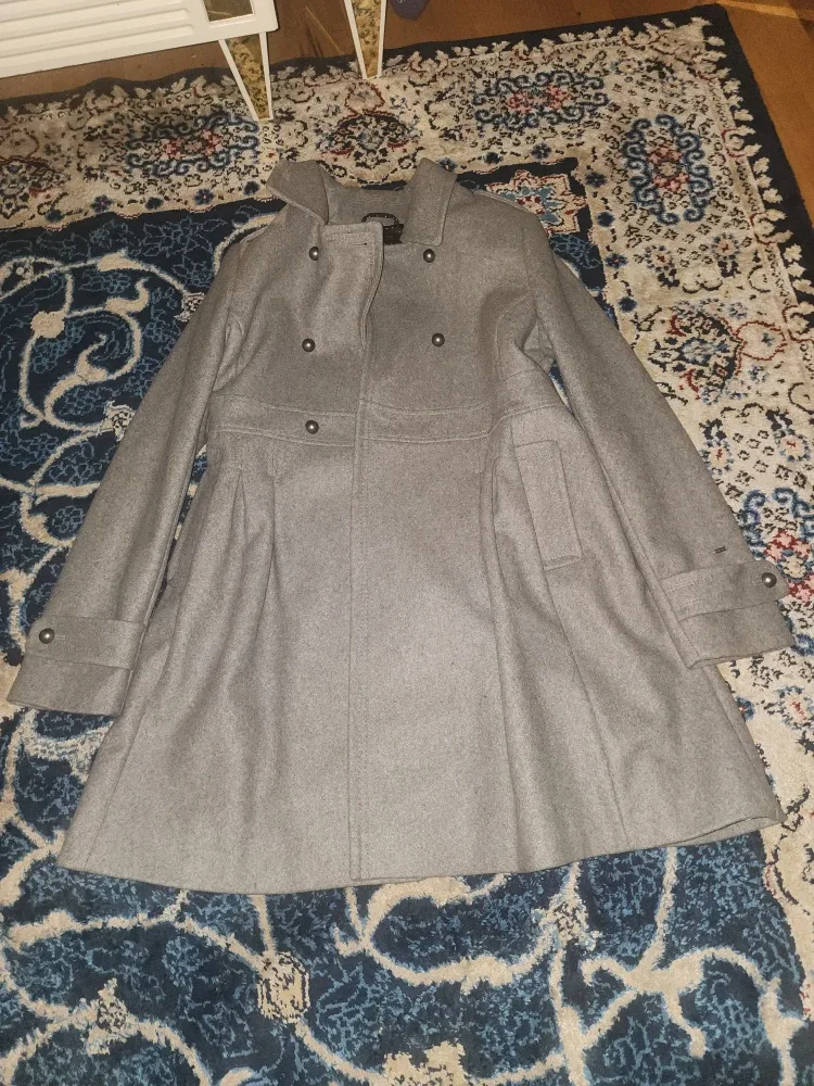 Tommy Hilfiger Grey Wool Blend Coat
