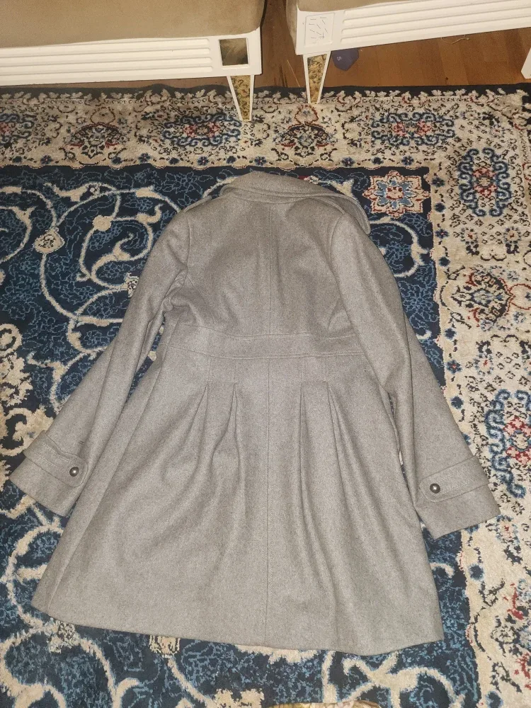 Tommy Hilfiger Grey Wool Blend Coat image indicator(3)