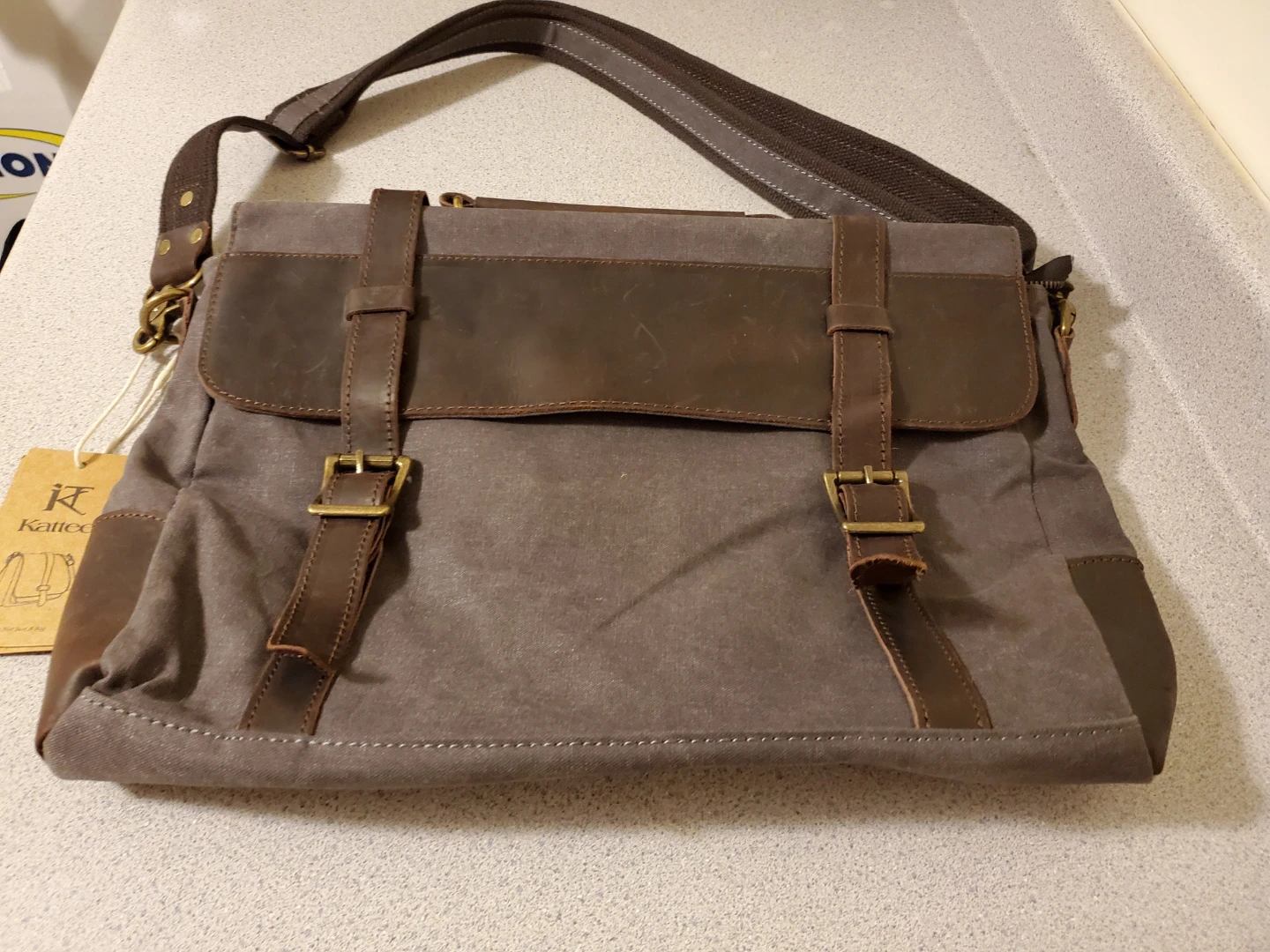 Kattee Canvas Messenger Bag - photo 3
