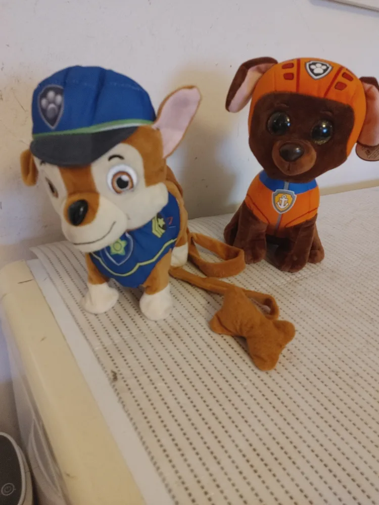 Paw Patrol Plush Toys - Chase and Zuma