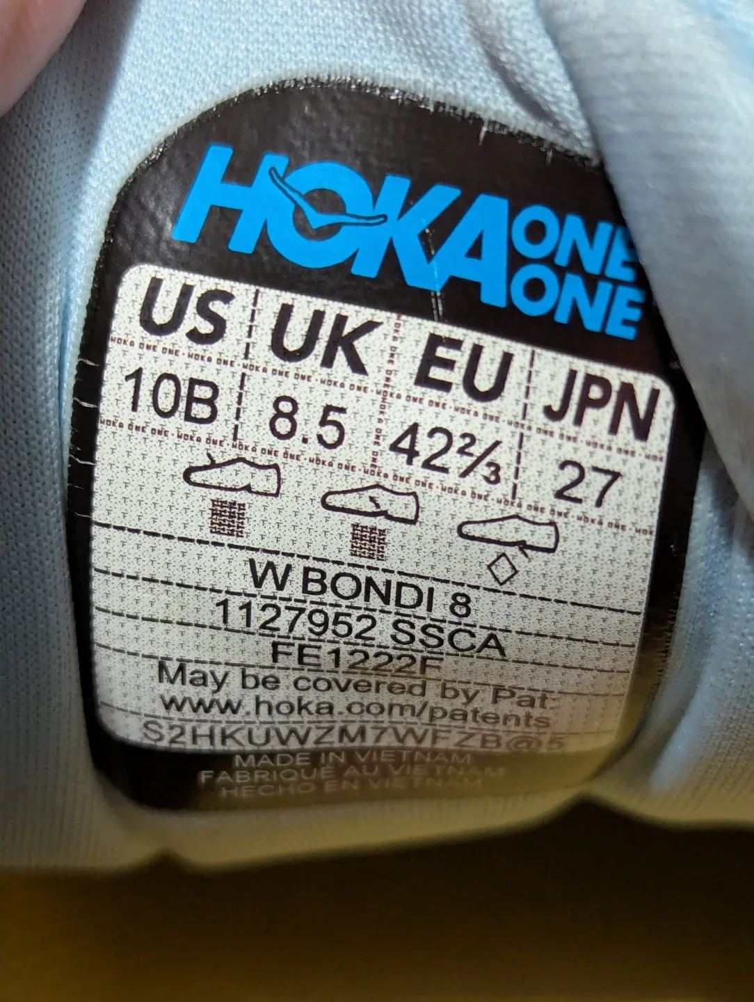 Hoka Bondi 8 foam running shoe  US women's 10 sneaker image indicator(3)