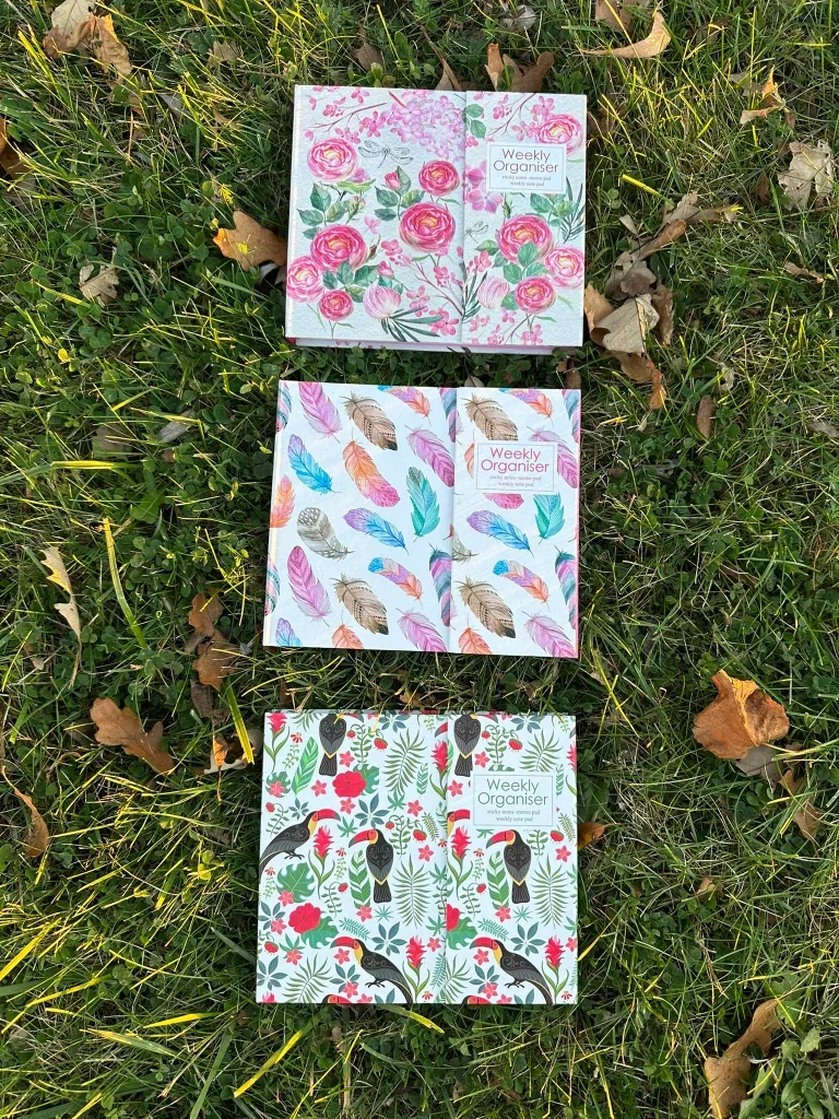 Weekly Organiser - Floral, Feather, Toucan Designs