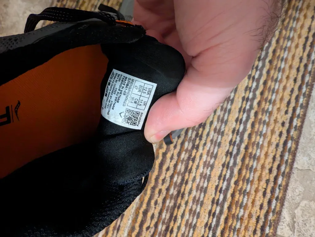 Saucony Peregrine 12 ST Grey/Orange, Men's US 11.5 image indicator(3)