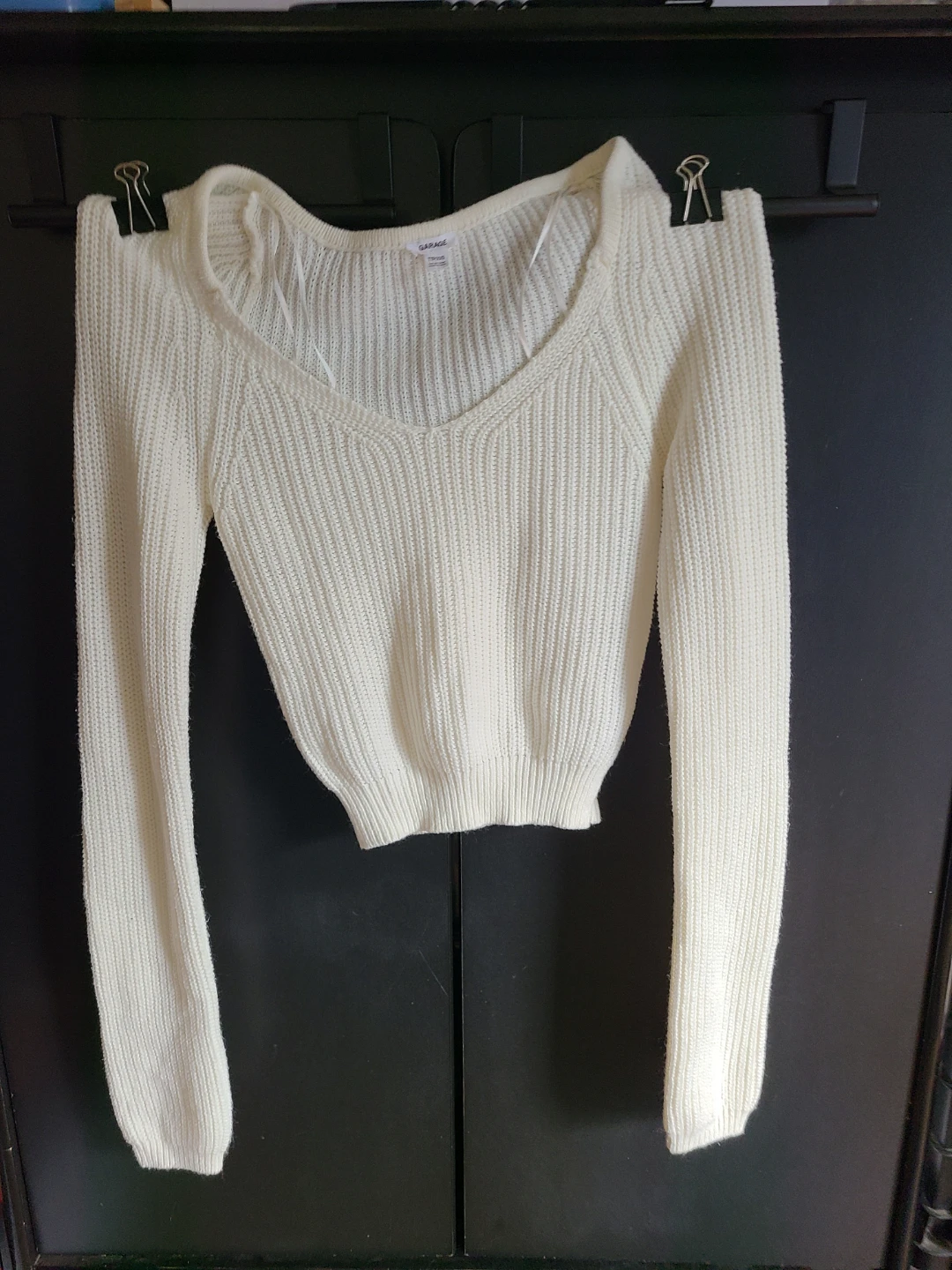 Garage Cream Knit Sweater - TTP/XXS