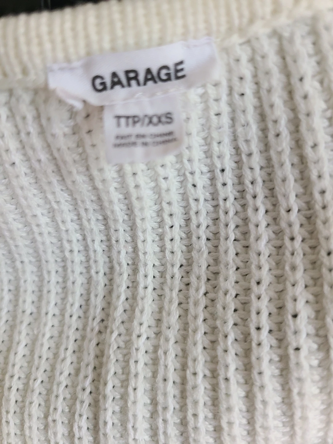Garage Cream Knit Sweater - TTP/XXS - photo 2